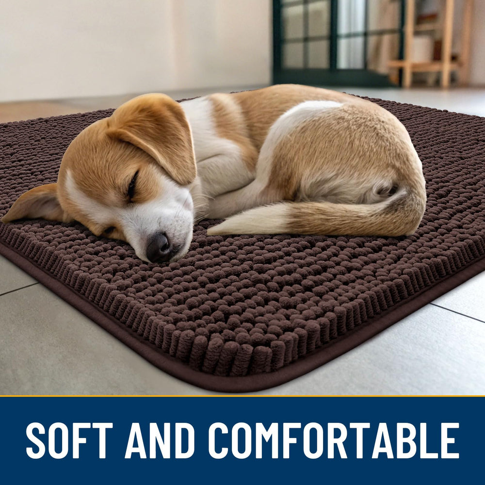 Alfombrilla Smiry absorbente de barro y humedad para mascotas.