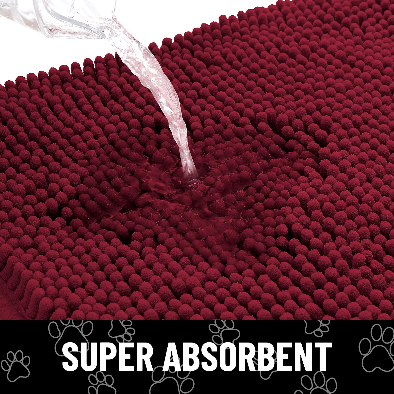 Alfombrilla chenille Smiry para puertas, suave y cómoda bajo los pies