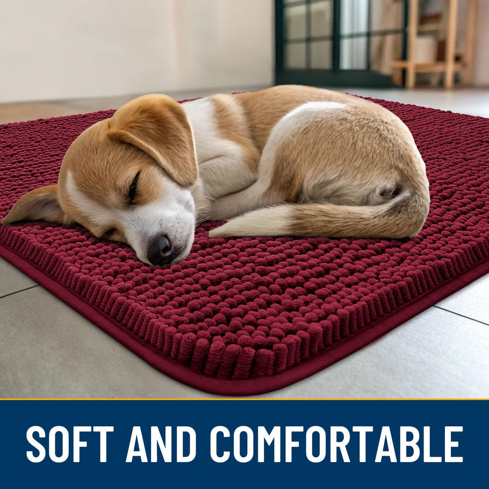 Smiry alfombrilla de entrada en chenille suave para uso diario de mascotas.