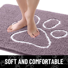 Smiry alfombrilla lavable con secado rápido para limpieza fácil