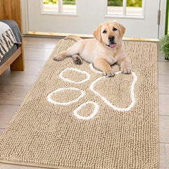 Alfombrilla Smiry para perros con absorbente de patas, ideal para entradas limpias.
