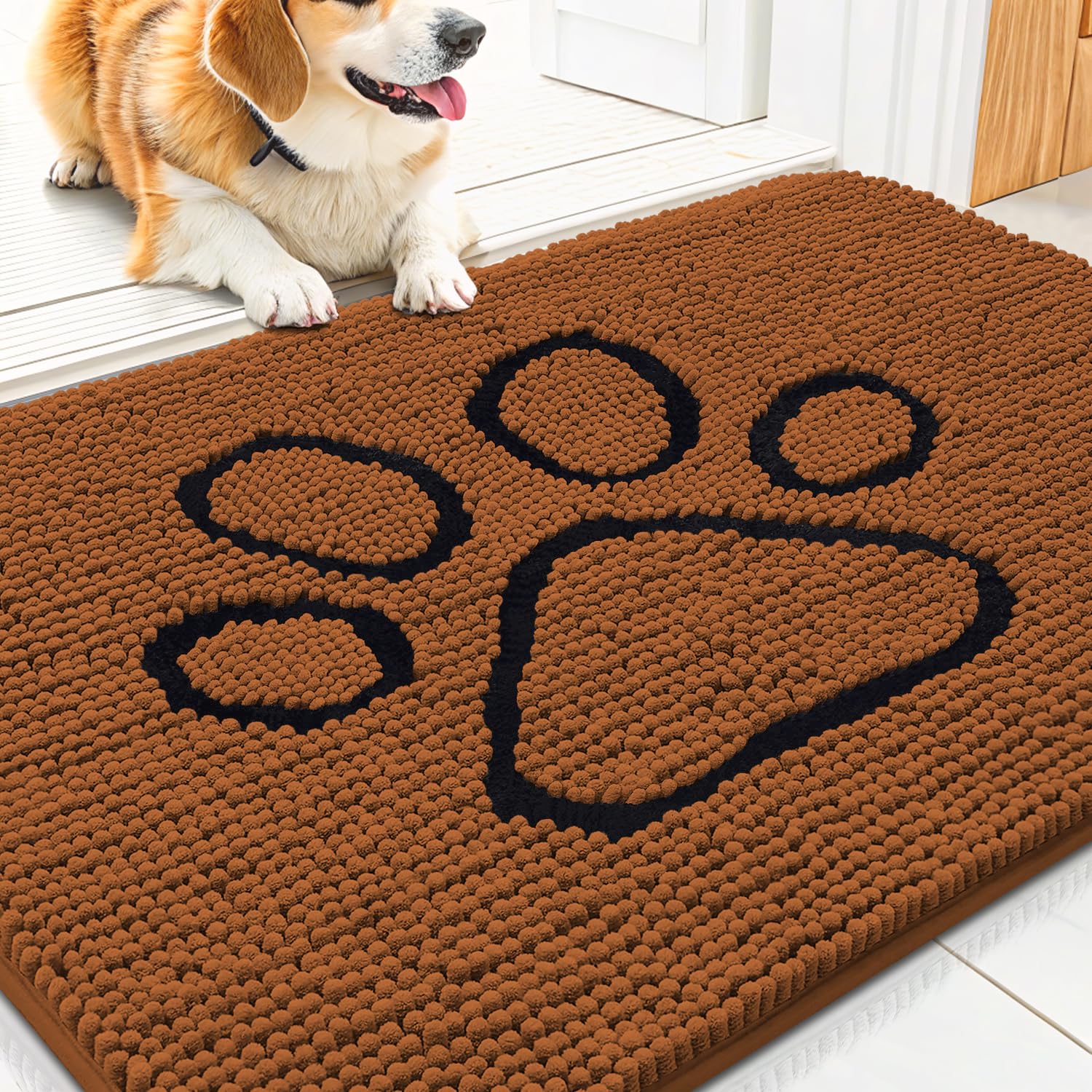 Smiry alfombrilla de entrada para huellas de lodo: absorbe humedad y suciedad.