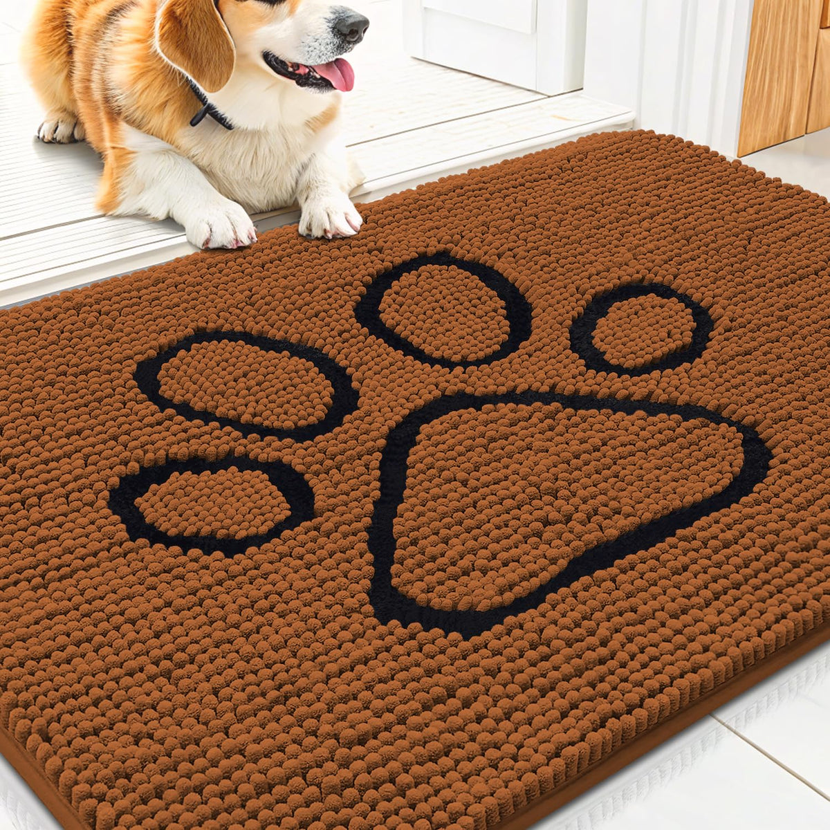 Smiry alfombrilla de entrada para huellas de lodo: absorbe humedad y suciedad.