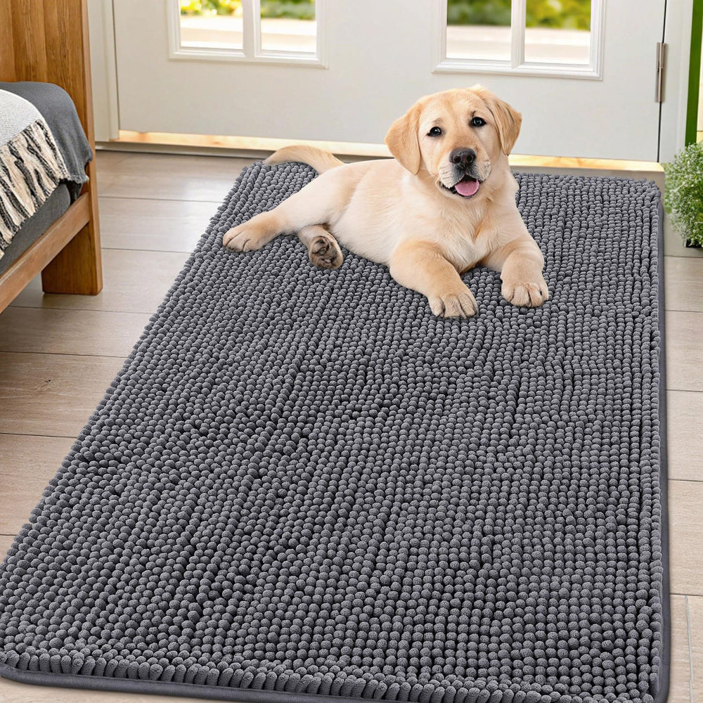 Smiry alfombrilla para puerta de perro con absorción de humedad en la entrada