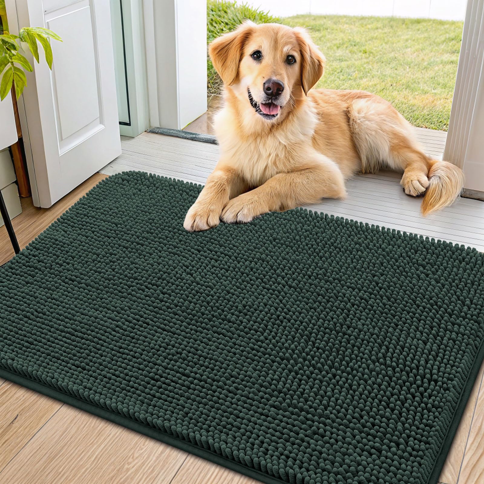 Smiry alfombrilla para perros, patas mojadas y absorbe humedad