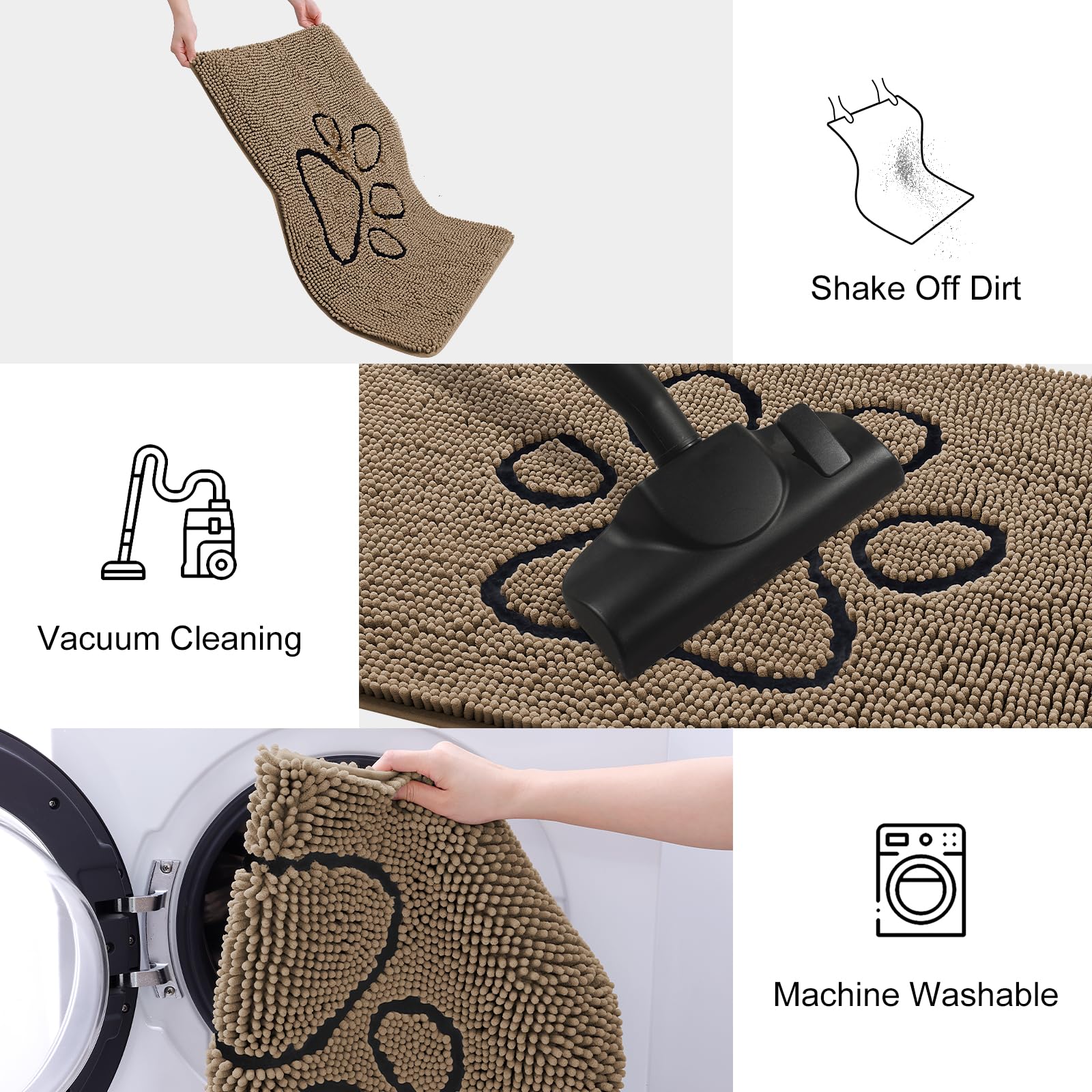 Smiry felpudo para uso interior y exterior, versátil y práctico.