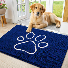 Smiry felpudo para perros con patas en lodo, atrapa suciedad y humedad