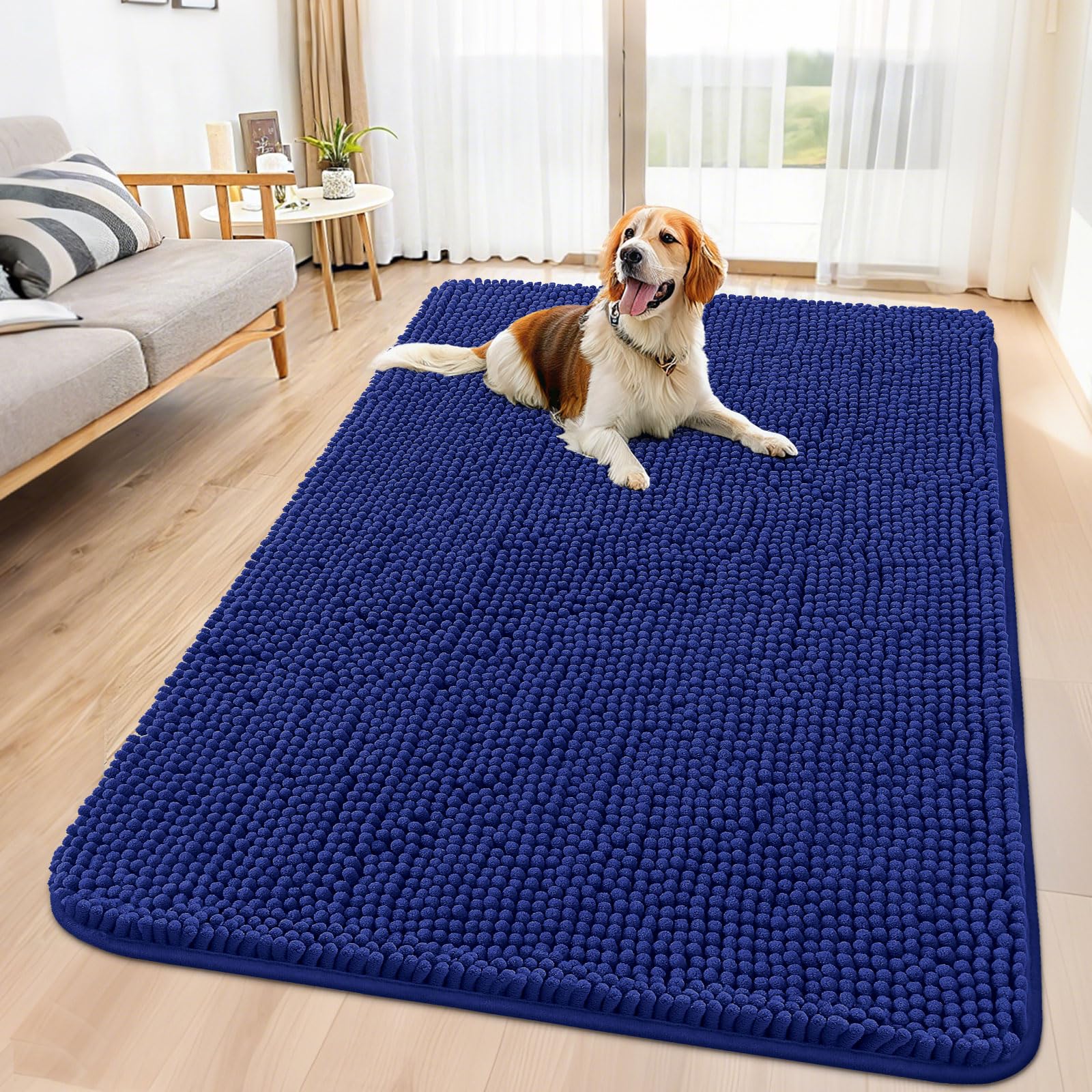 Smiry felpudo para perros con patas mojadas: absorbe humedad y mantiene la entrada limpia.