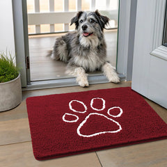 Smiry felpudo para perros con patas sucias, absorbe la humedad al entrar