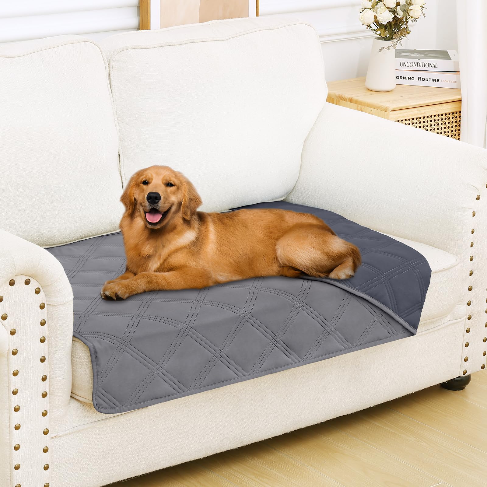 Smiry manta impermeable de doble cara para perros protege el mueble y facilita la limpieza