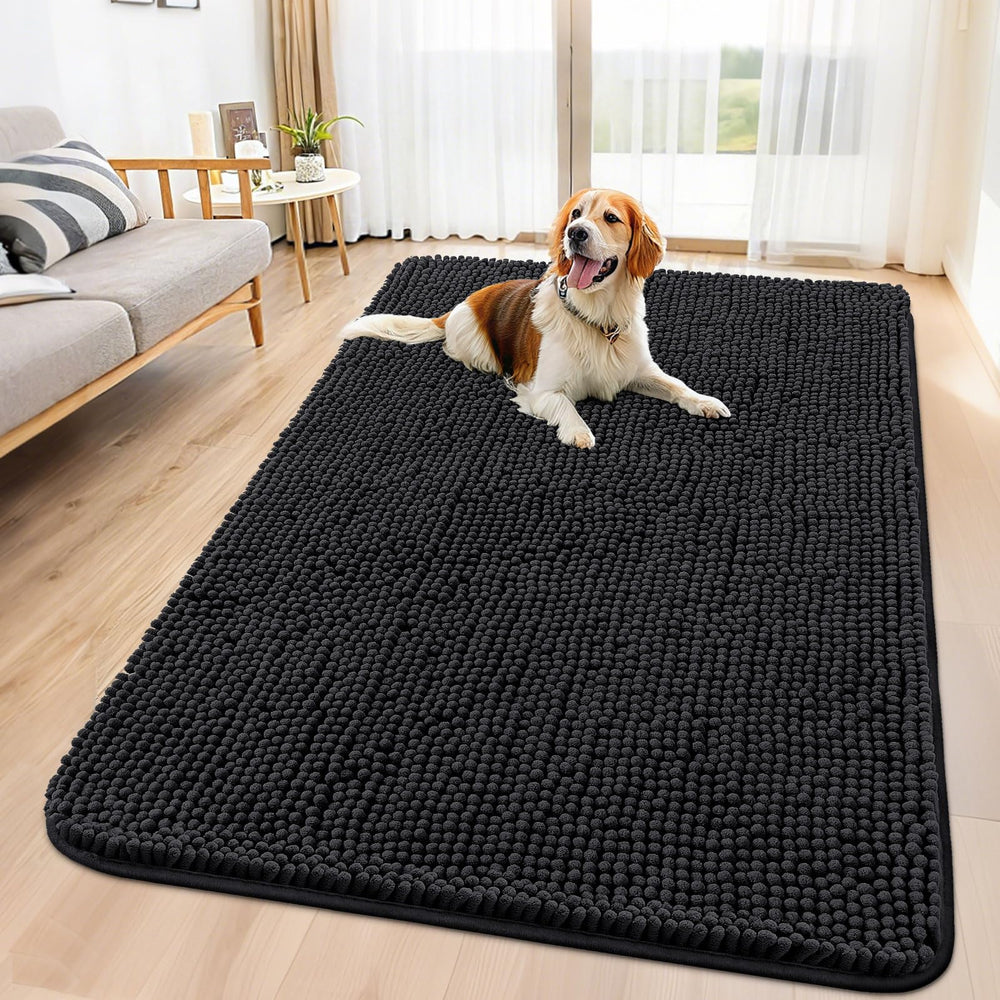 Smiry alfombra para puertas con patas mojadas, absorbe humedad y suciedad para recibimiento limpio.