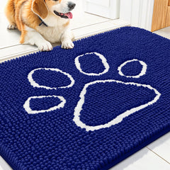 Smiry tapete para puertas de chenille, suave al tacto y cómodo para pies.