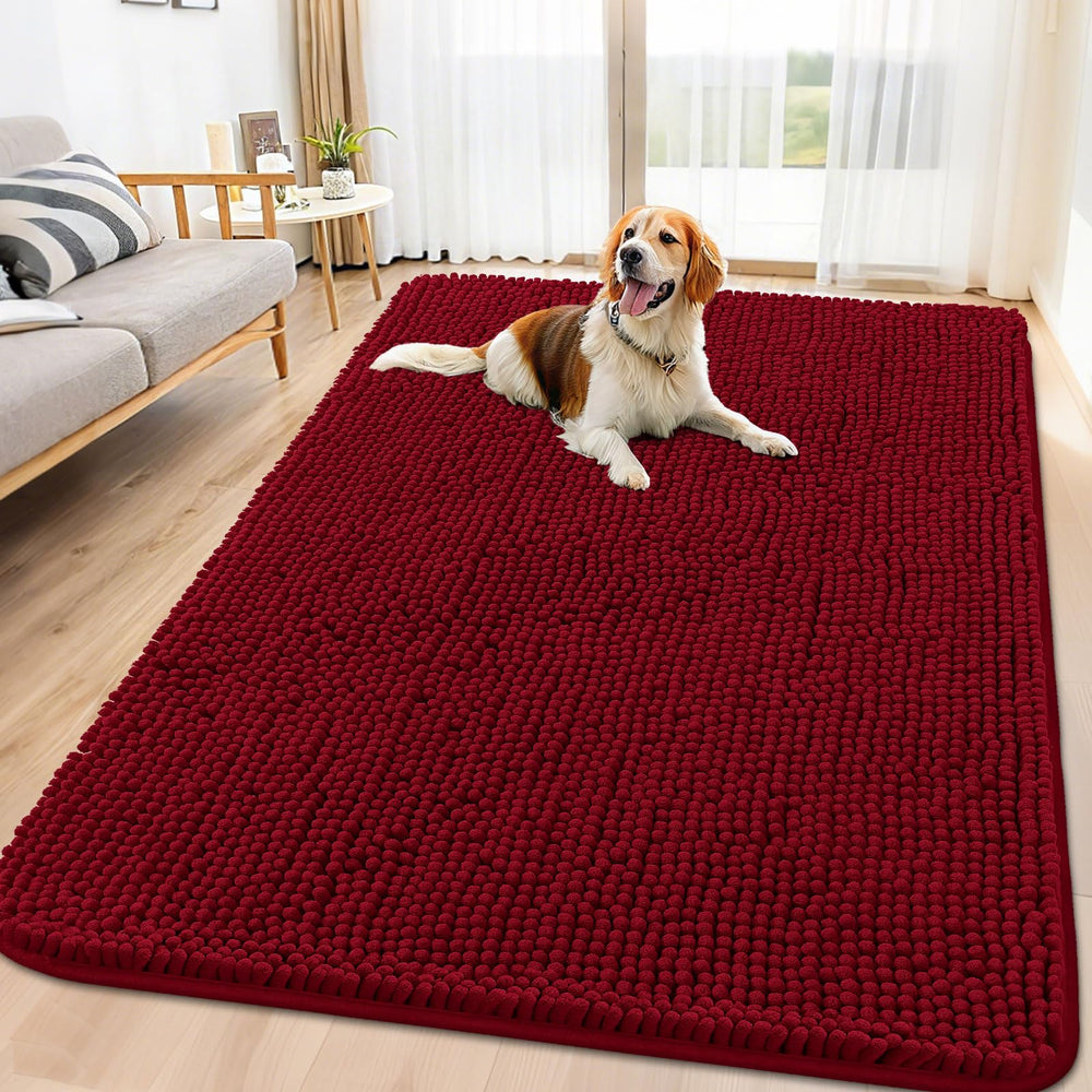 Smiry textura chenille suave para la entrada y confort para mascotas.