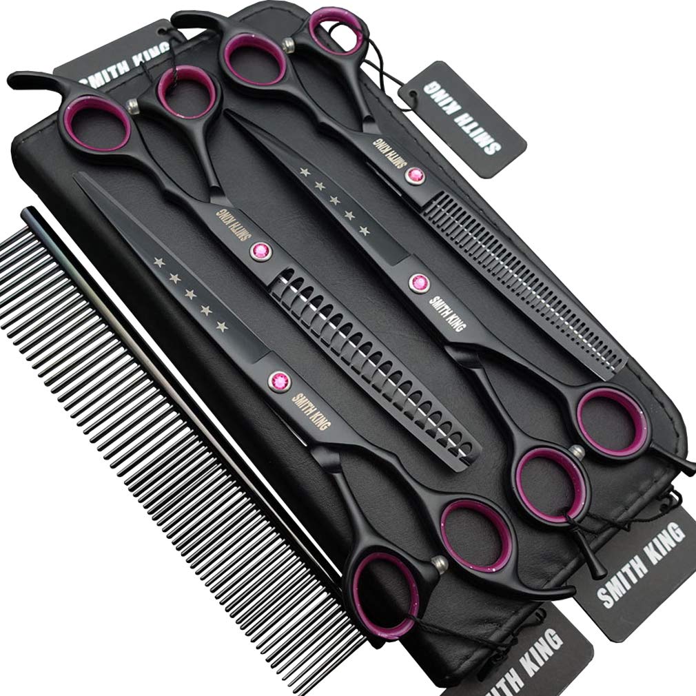 Tijeras Smith King rectas para grooming canino, precisión y control.