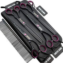 Tijeras Smith King rectas para grooming canino, precisión y control.
