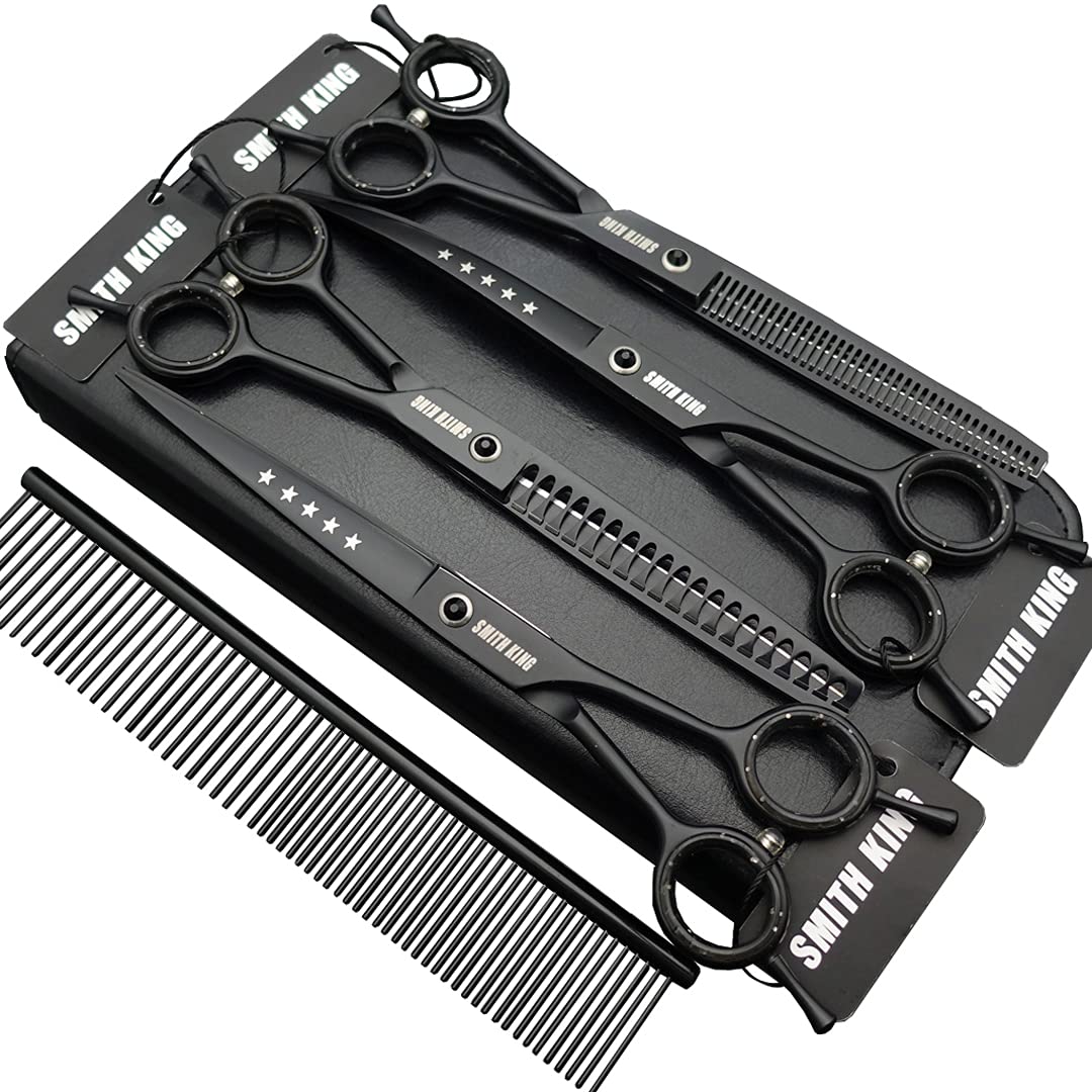 Smithking tijeras para perros, rectas, 7 pulgadas para cortes precisos