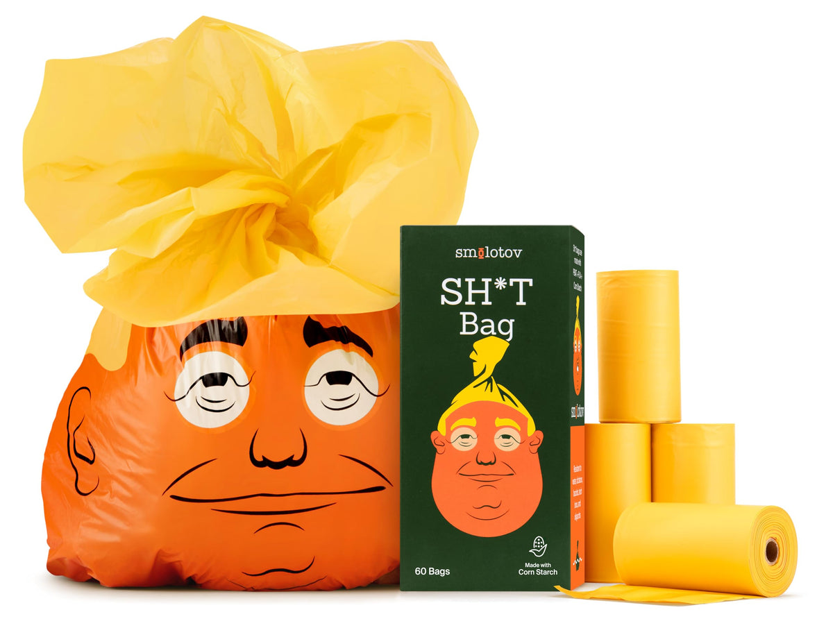 Smolotov bolsas para excrementos de perro sin olor, ideales para paseos limpios.