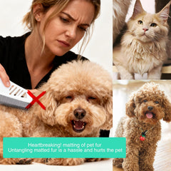 Smoothway desenredador profesional para gatos de pelo largo, cepillado suave.