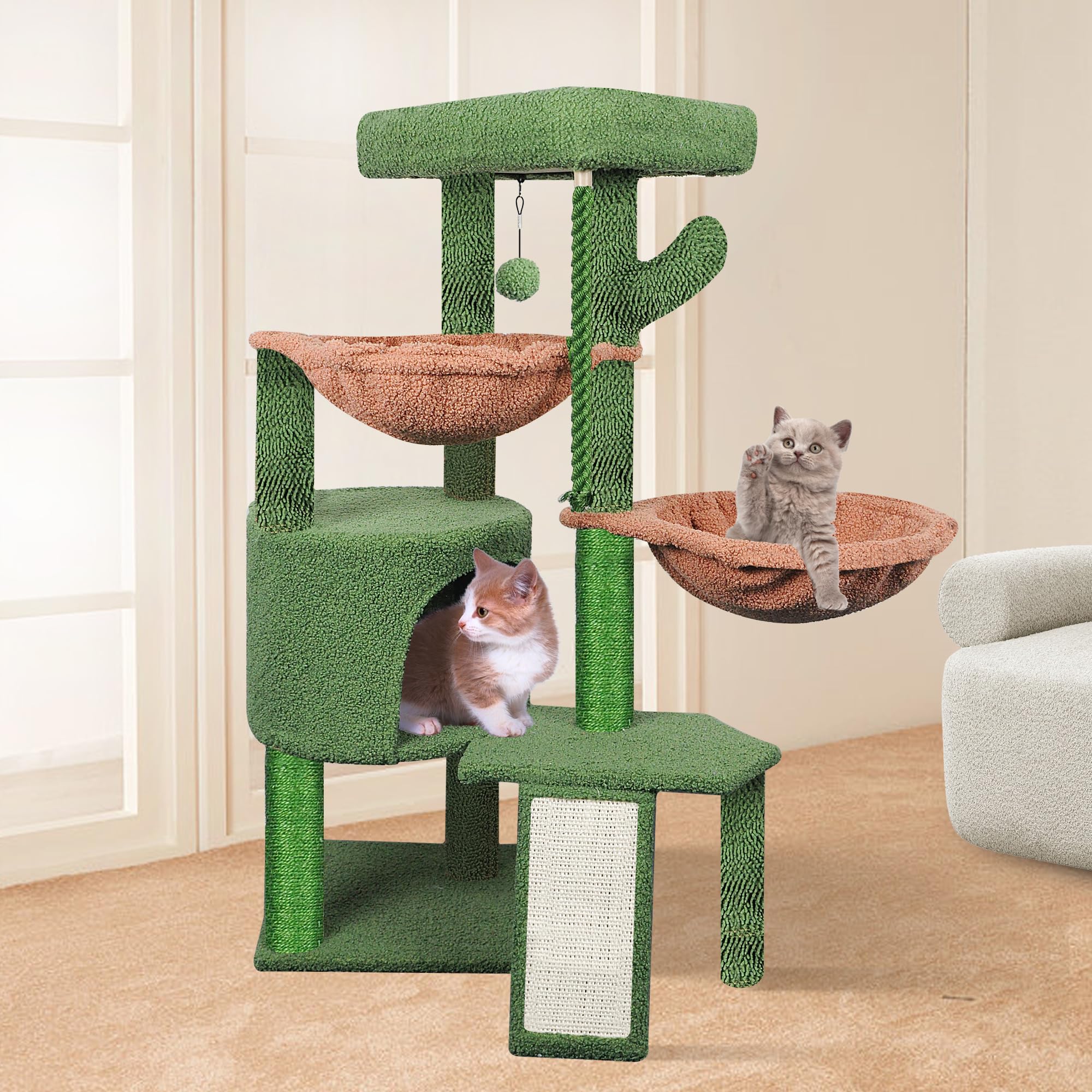Smouatou Wang Xin: condo para gato con confort y zona de descanso segura.