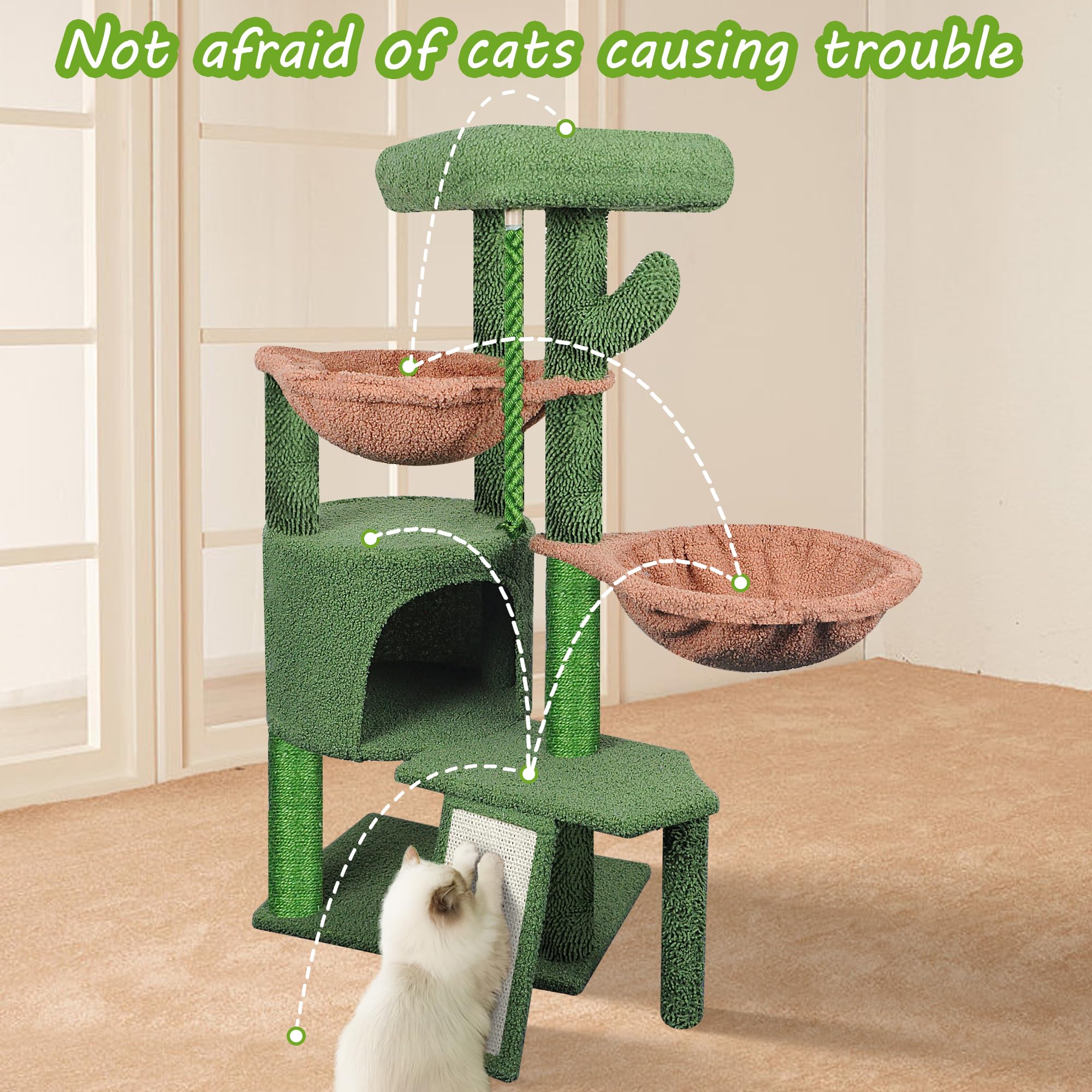 Smouatou Wang Xin: postes de sisal natural para afilar garras y trepar.