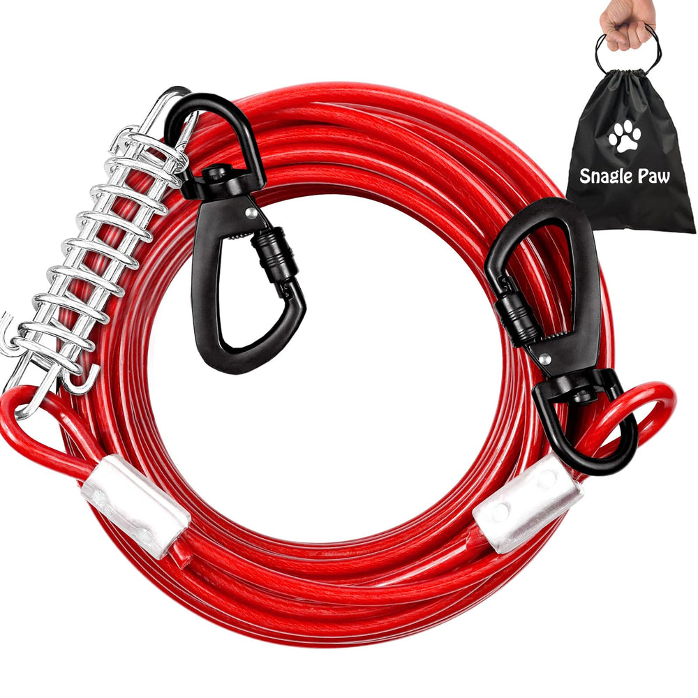 Snagle Paw cable de amarre para exterior de 30 pies, libertad controlada.