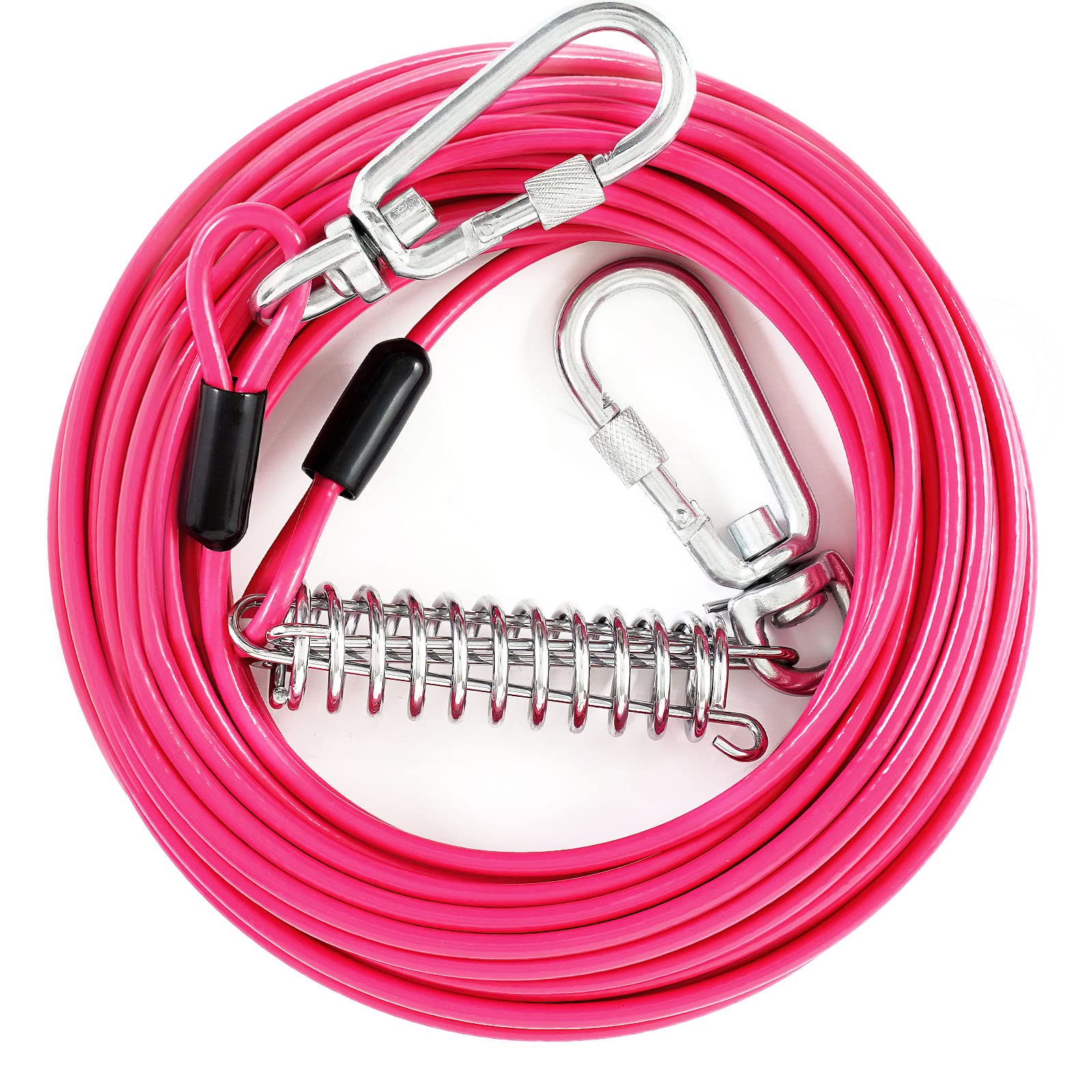 Snagle Paw cable-perro-50ft-exterior ofrece libertad controlada para paseos amplios.