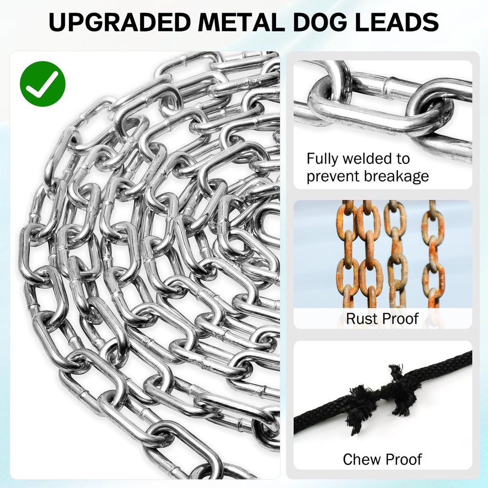 Cadena Snagle Paw de 4 mm, resistente para perros grandes.