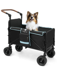 Snagle Paw cochecito para perros grandes con rampa antideslizante y acceso seguro