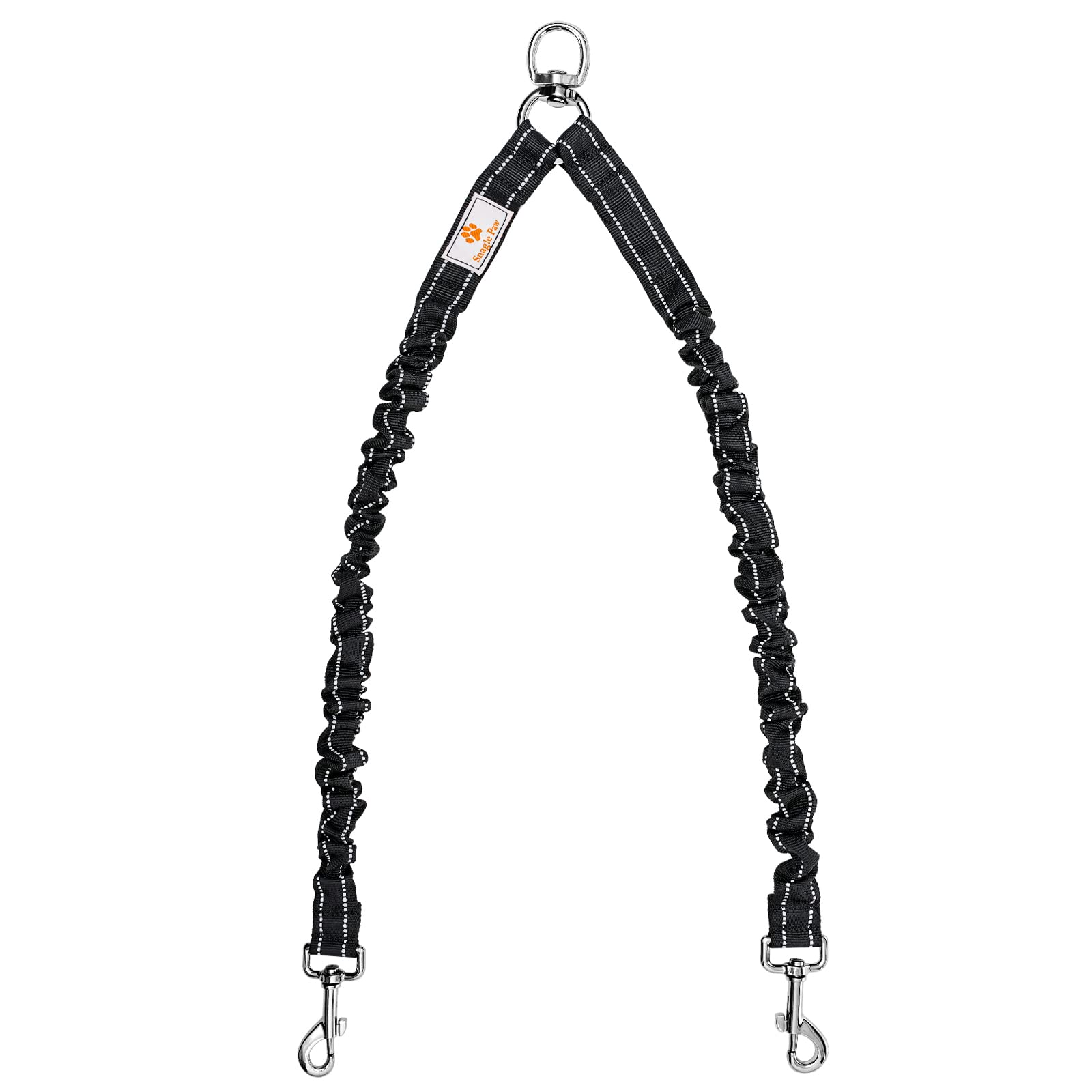 Snagle Paw correa doble para perros con giro 360° para paseos estables.