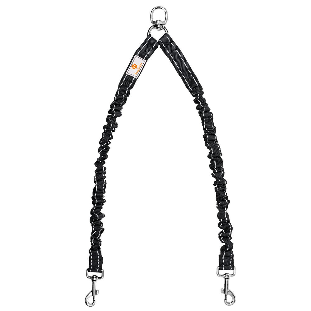 Snagle Paw correa doble para perros con giro 360° para paseos estables.