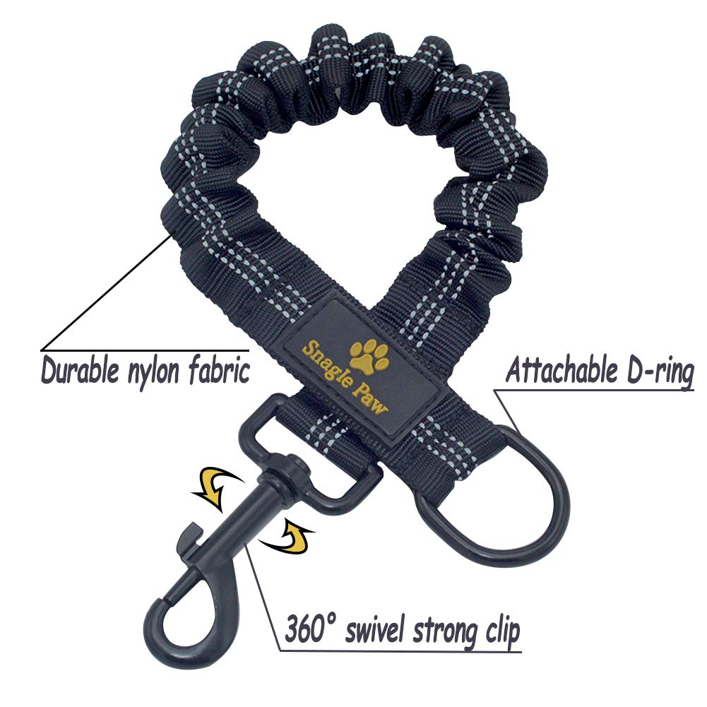 Snagle Paw extensor de correa bungee absorción de choque para caminatas seguras.