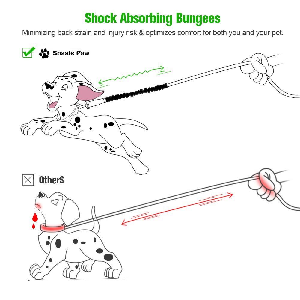 Snagle Paw extensor de correa bungee de uso universal con compatibilidad amplia.