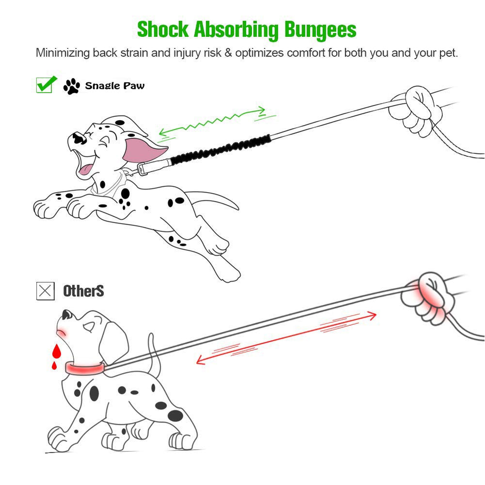 Snagle Paw extensor de correa bungee de uso universal con compatibilidad amplia.
