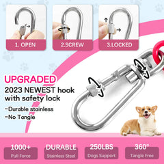 Snagle Paw resorte-amortiguador reduce tirones y protege el cuello durante juegos.