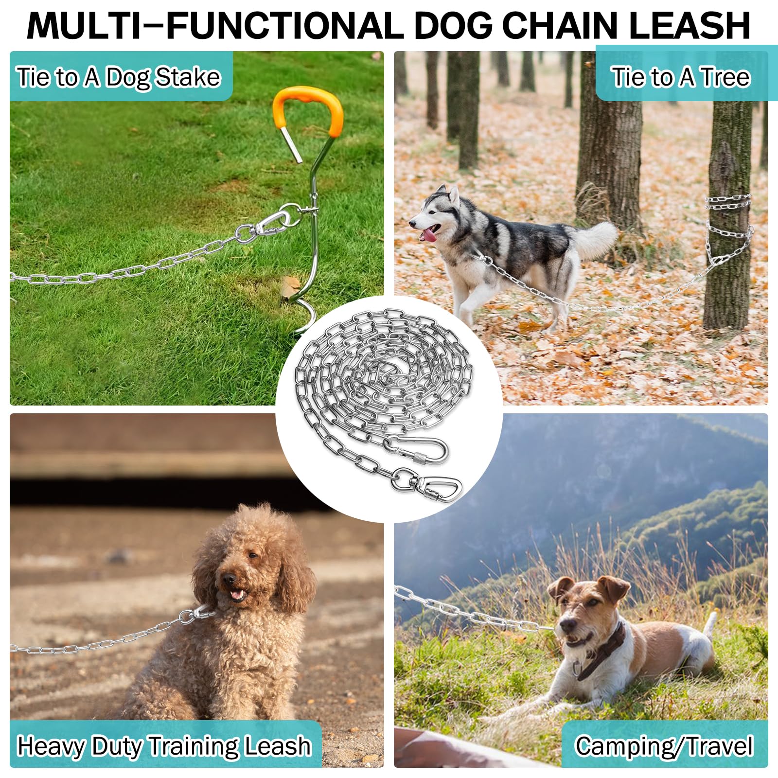 Snagle Paw sistema de tensión para entrenamiento y paseos sin enredos.