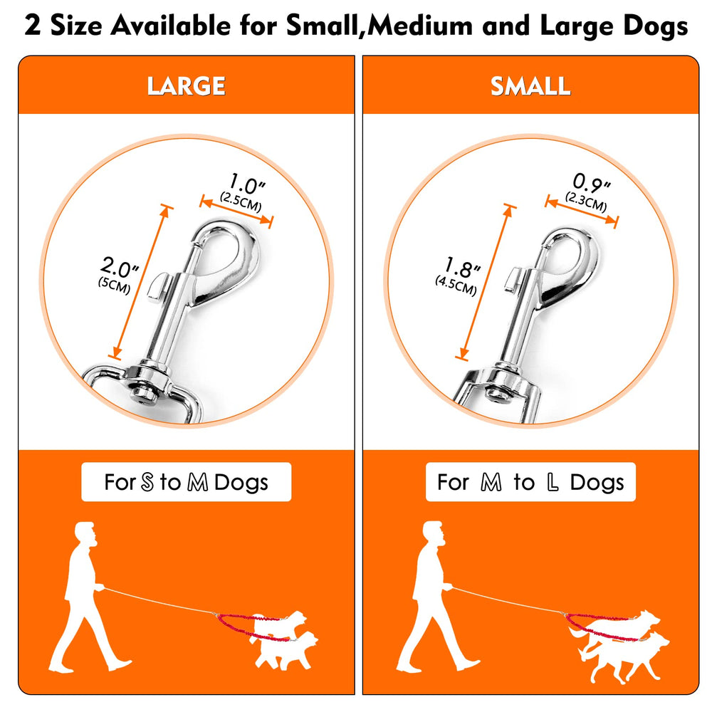 Snagle Paw dos perros caminando con control estable y cómodo.