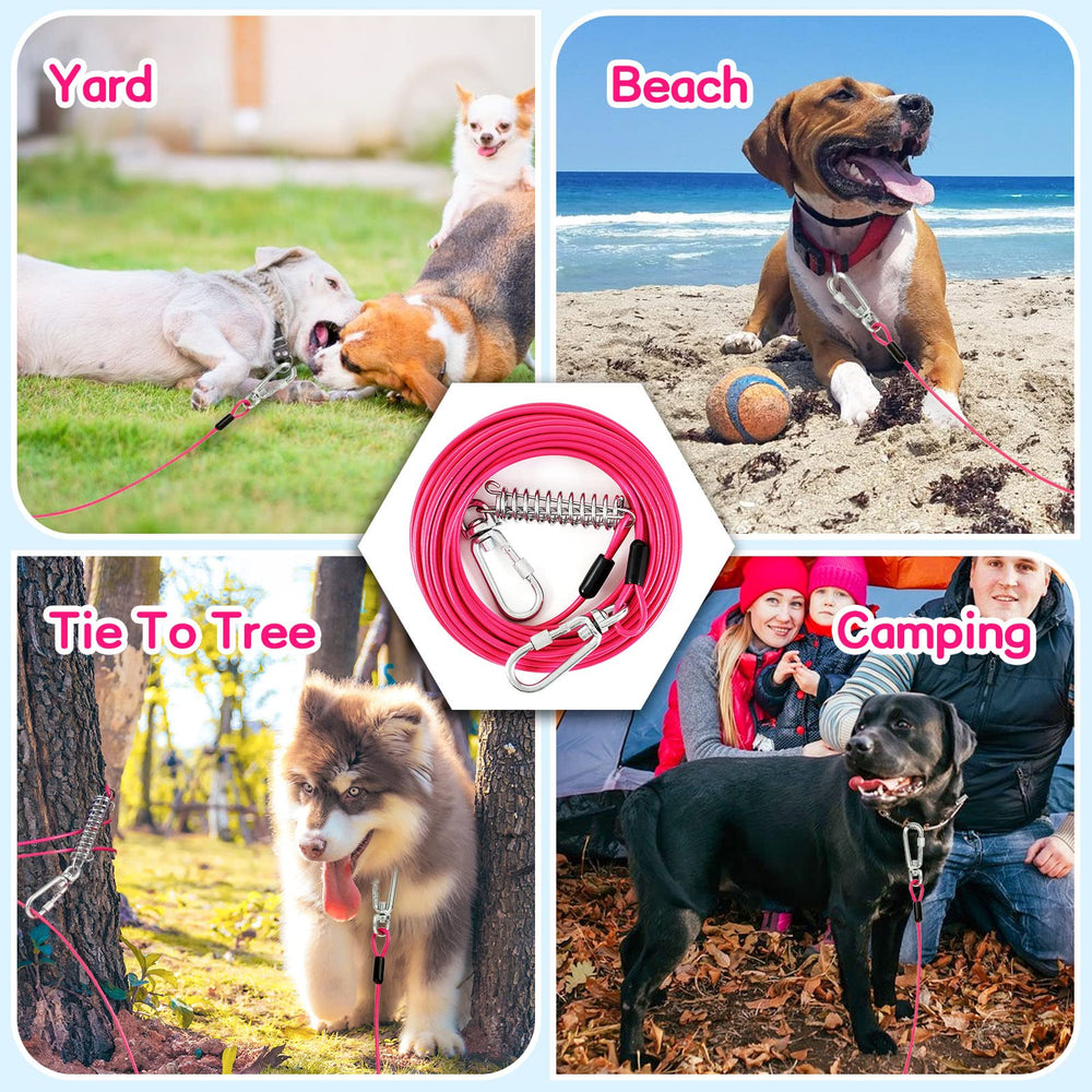 Snagle Paw uso-jardin-camping-playa para perros grandes ofrece libertad segura.