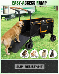 Snagle Paw Wagon interior amplio para perros de diferentes tamaños