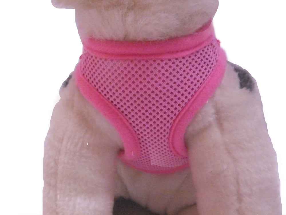 Arnés Snazzi Pet rosa para paseos diarios, ligero y cómodo.