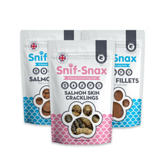 Snif-Snax Salmon Variety Pack bocaditos-entrenamiento: premio sabroso para entrenamiento