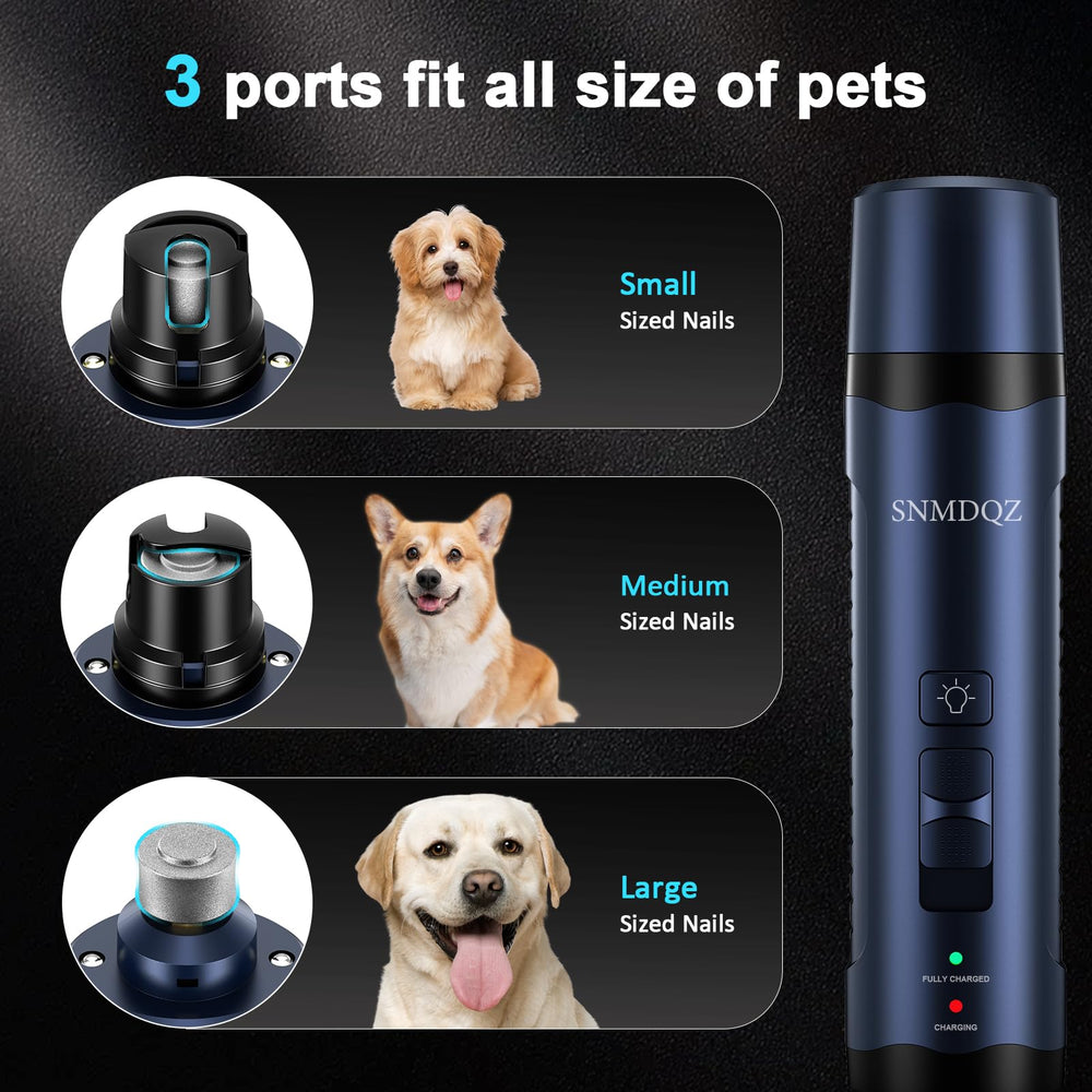 SNMDQZ lijadora de uñas para perros con LED brillantes para ver mejor