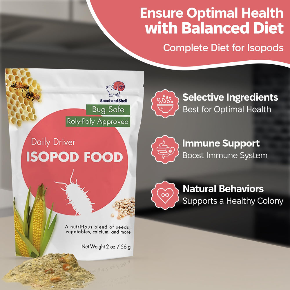 Snout and Shell - forrajeo humedales, aporta nutrientes acuáticos para isópodos activos.
