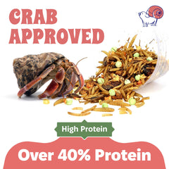 Snout and Shell Crabby Bug Blend vegetales germinados aportan textura y sabor.