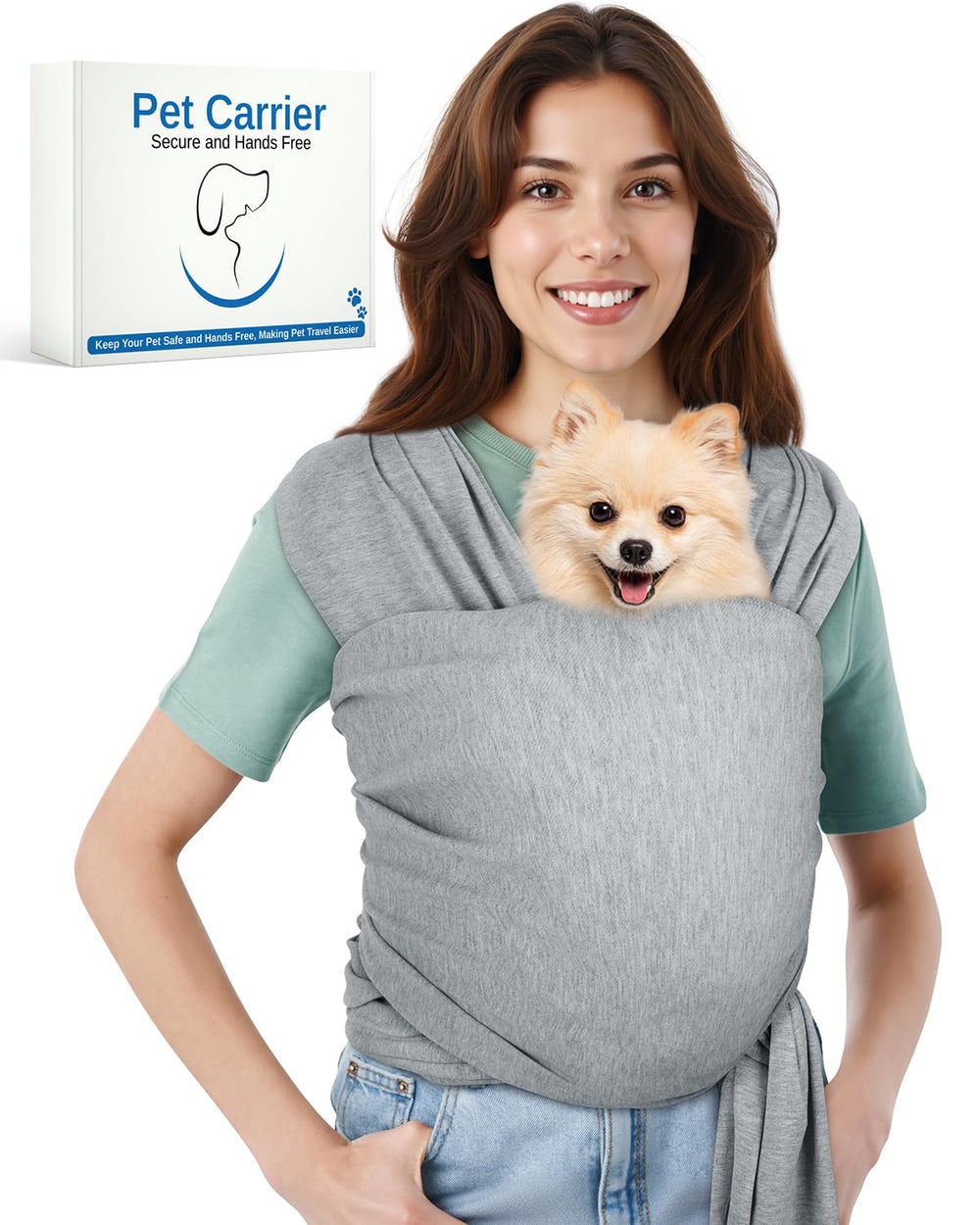 Snqqmtt portador-perro frontal con ajuste cómodo para paseos diarios.