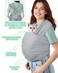 Snqqmtt portador-mascotas pequeñas frente ergonómico para mayor comodidad.
