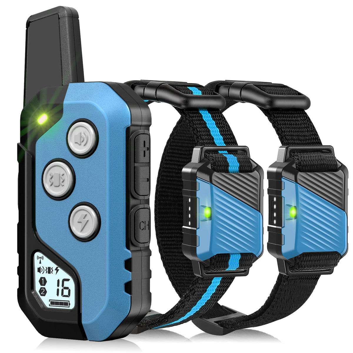 Snsng: collar con pantalla de batería para entrenar con claridad.