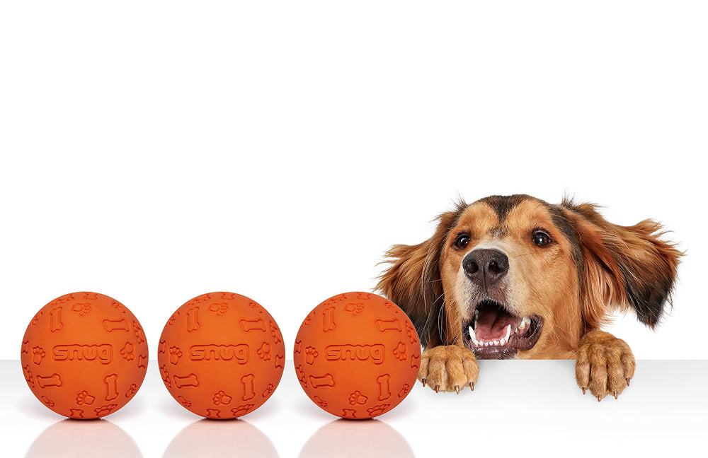 Bolas Snug naranja, goma resistente, aptas para playa y piscina.