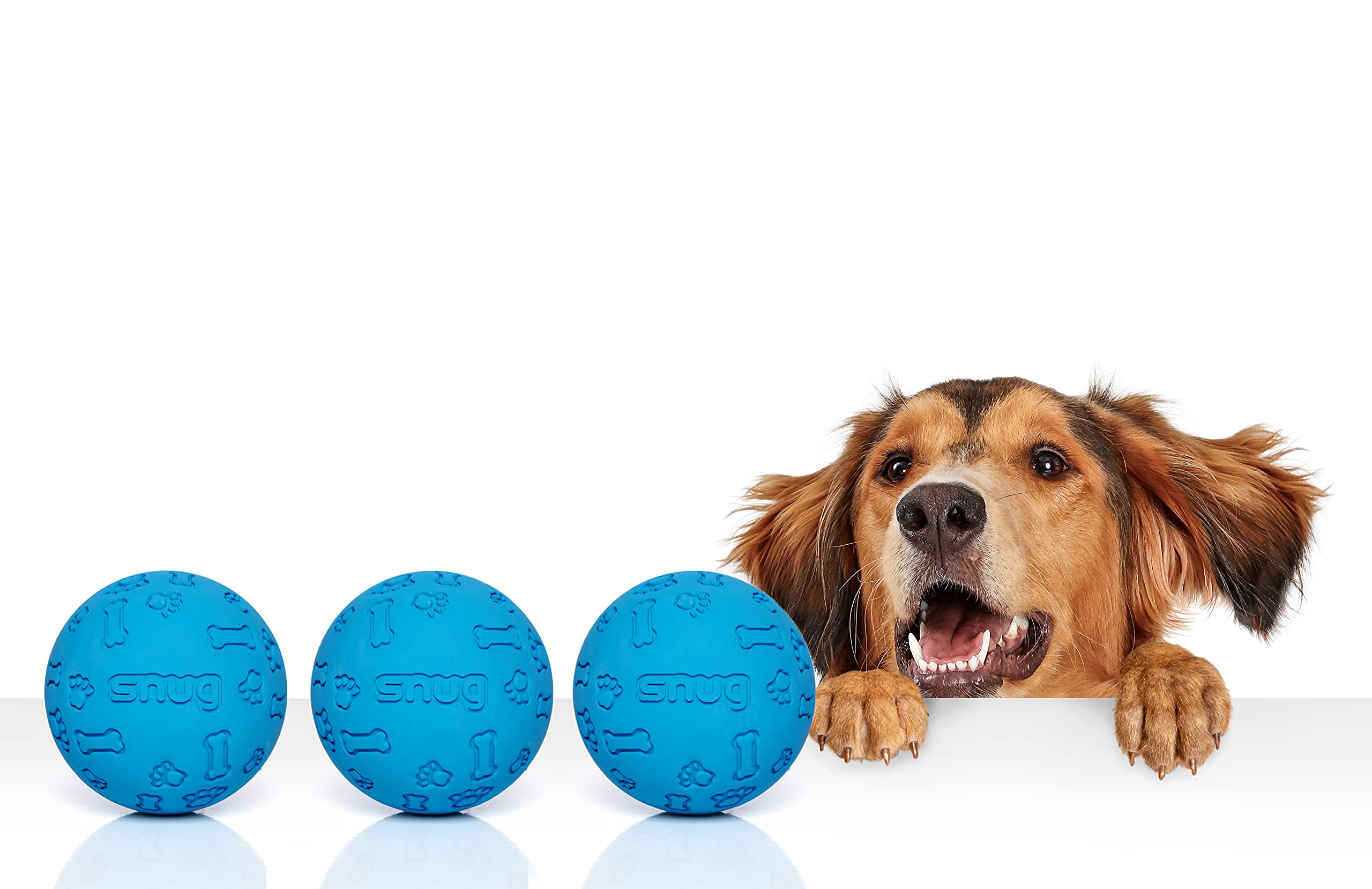 Bola Snug resistente para perros medianos, diseñada para uso diario