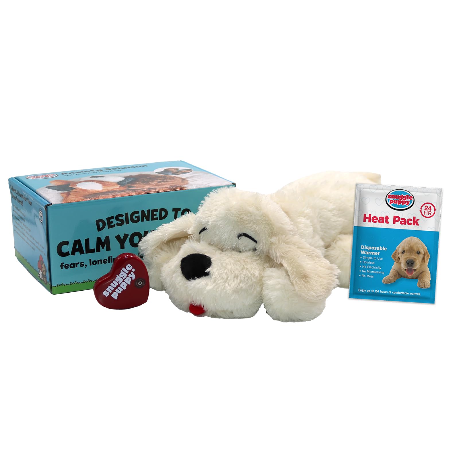 Snuggle Puppy con latido real para calma nocturna y compañía.