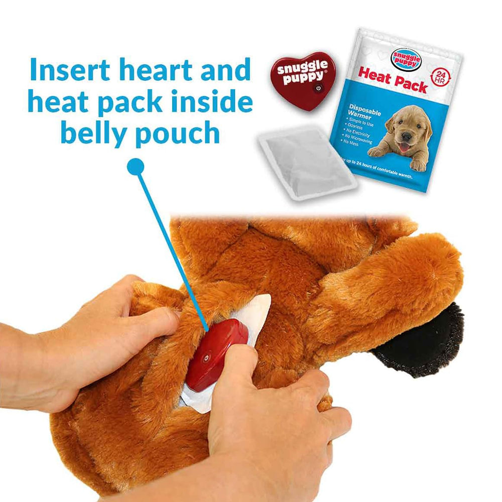 Snuggle Puppy pilas incluidas para uso inmediato.